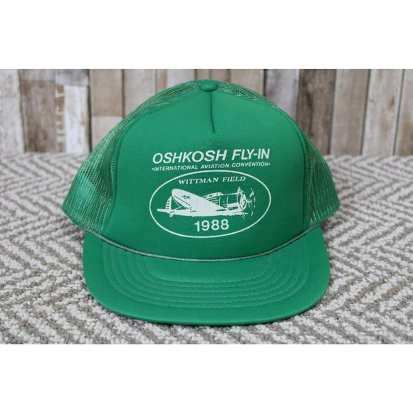 OSHKOSH FLY-IN International Aviation Convention Wittman Field 1988 Ballcap - Picture 1 of 6